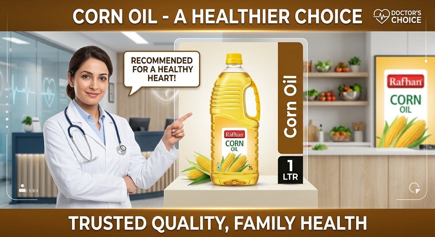 Rafhan corn oil 1liter bottle - Image 2
